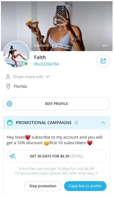Promotional Content on onlyfans