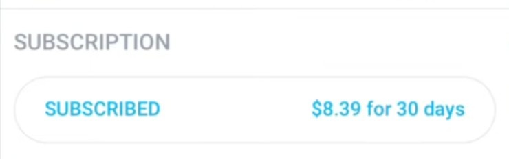 Select “Subscriptions”