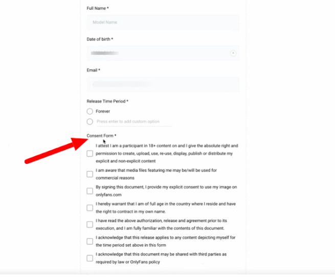 Fill all the details form.