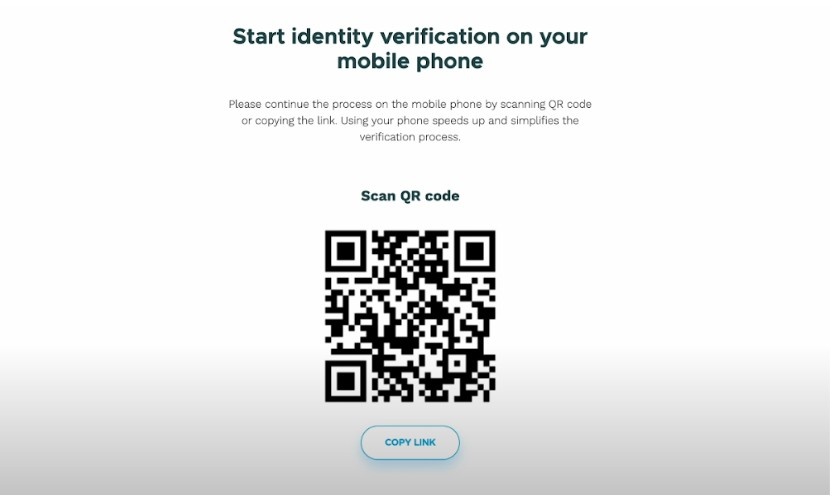 Identity verification on mobile phone. 
