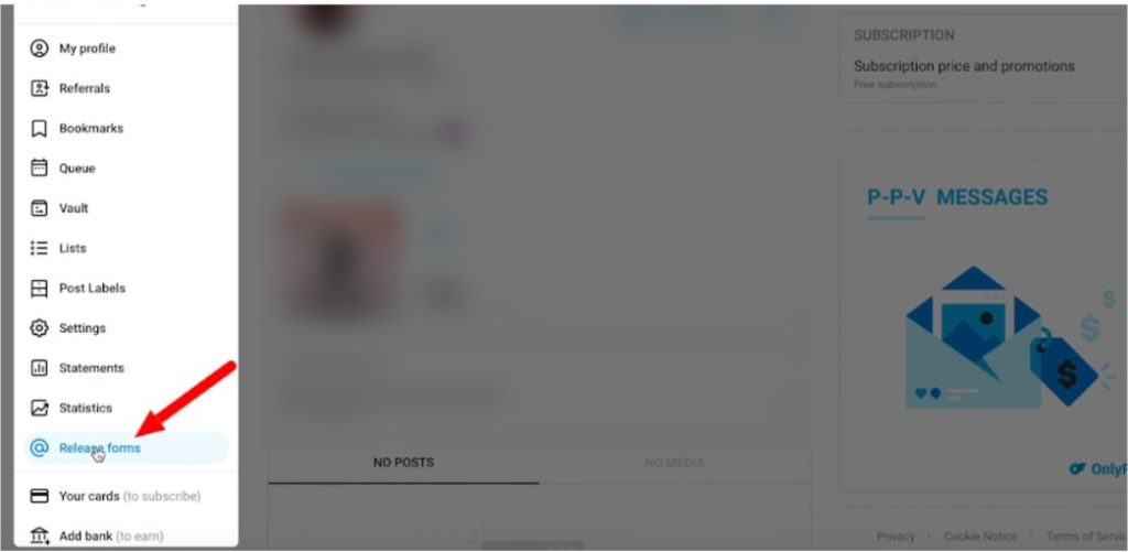 Select "Release Forms"
