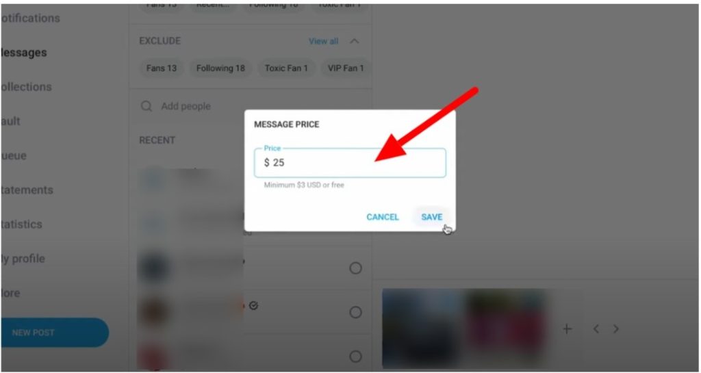 Select the price Select the price