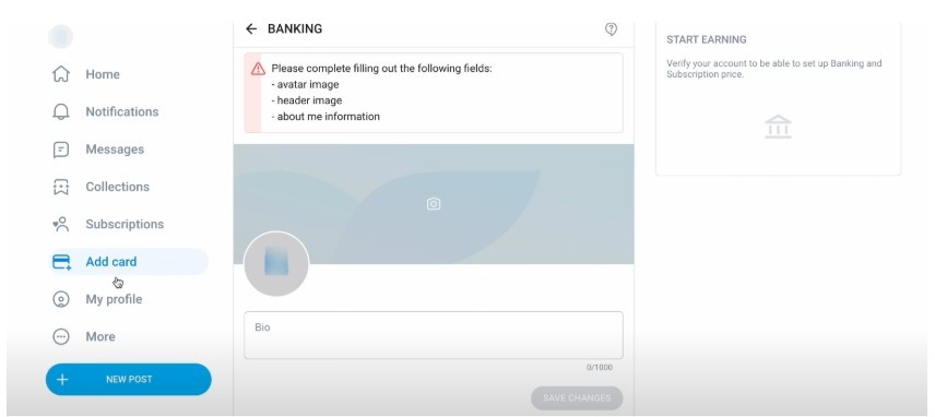  Set up your profile