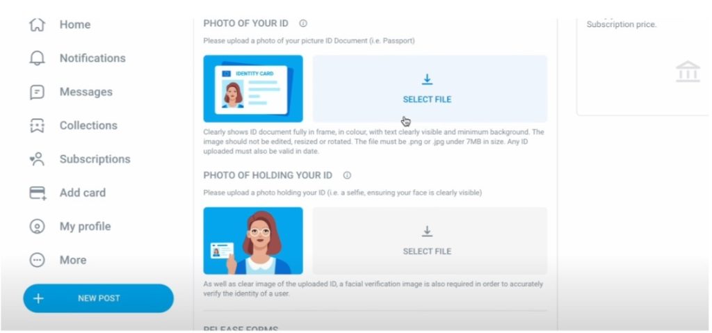 upload a photo of your ID card