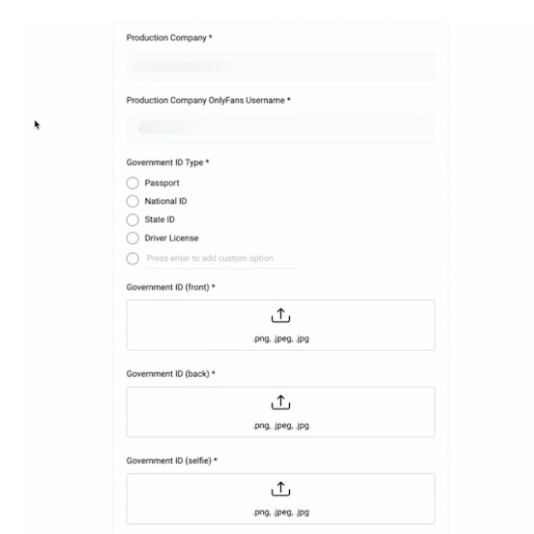 upload clear photos of ID